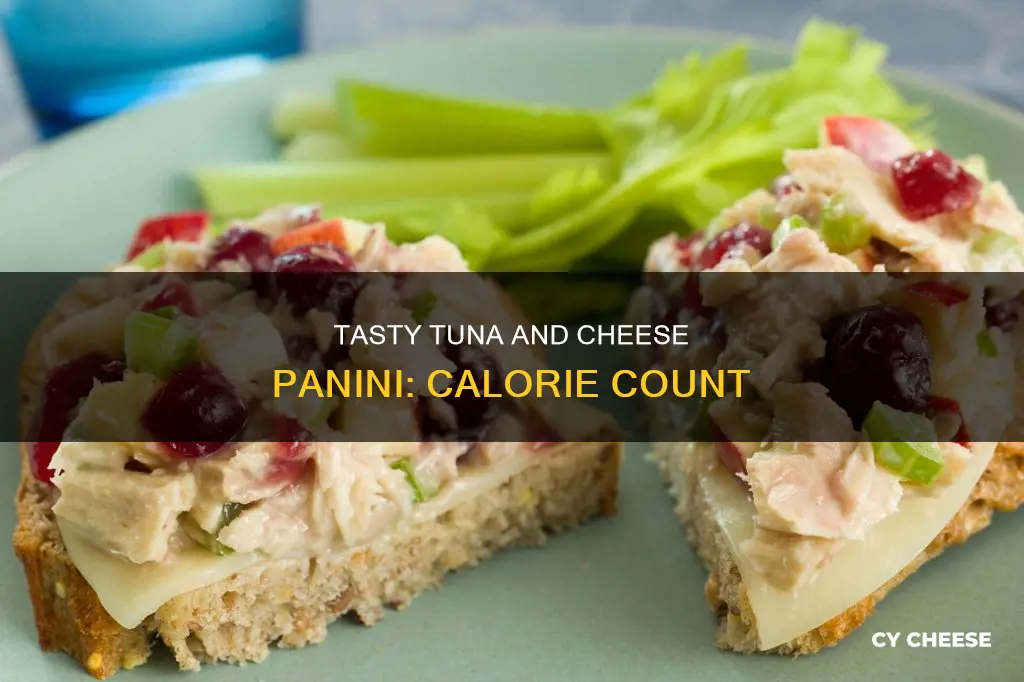 how many calories are in a tuna and cheese panini