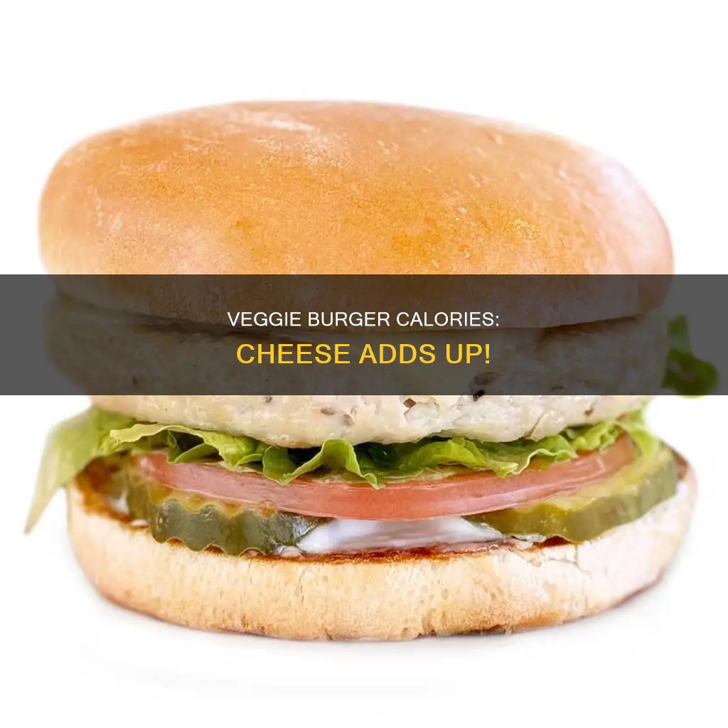 how many calories are in a veggie burger with cheese