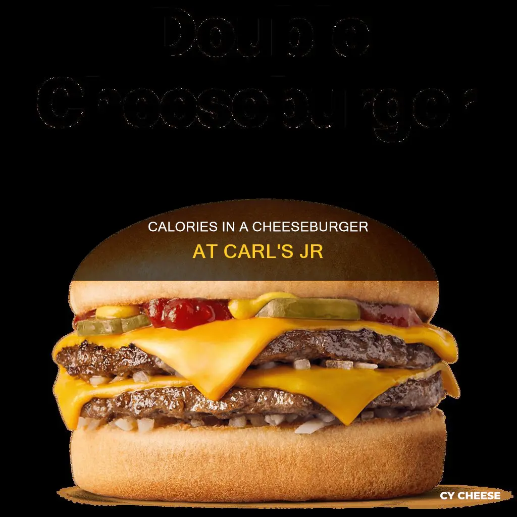 how many calories are in cheese burger at carls jr