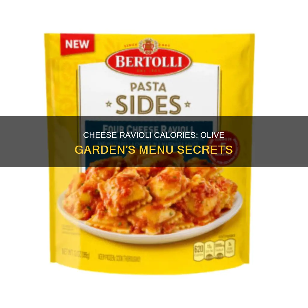 how many calories are in cheese ravioli from olive garden