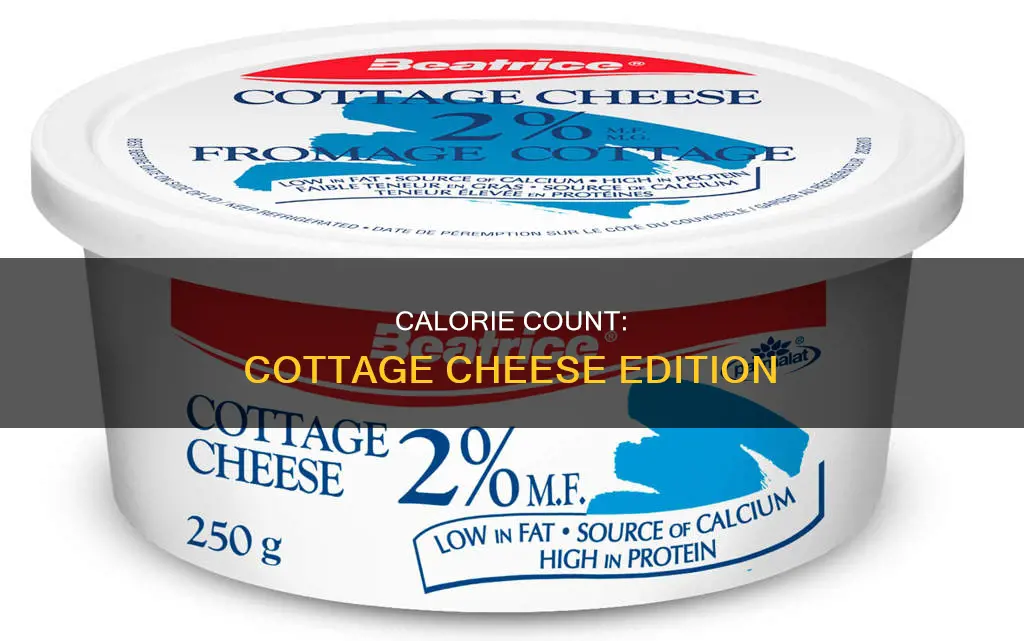 how many calories are in cottagw cheese