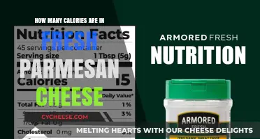 Fresh Parmesan Cheese: Calories and Nutrition Facts