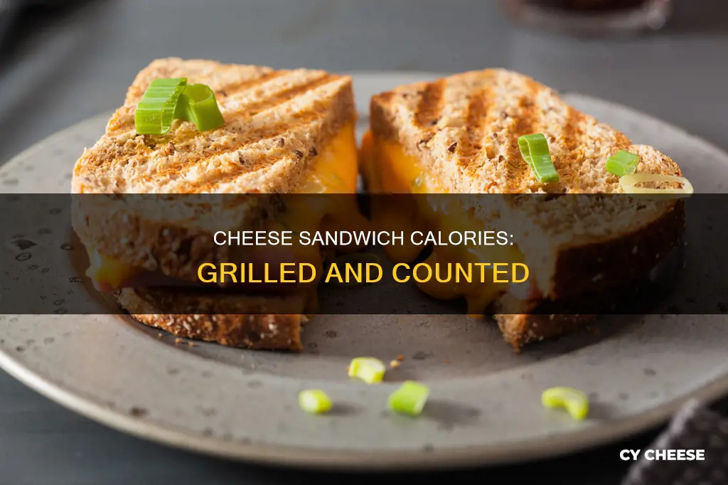 how many calories are in grilled cheese sandwich