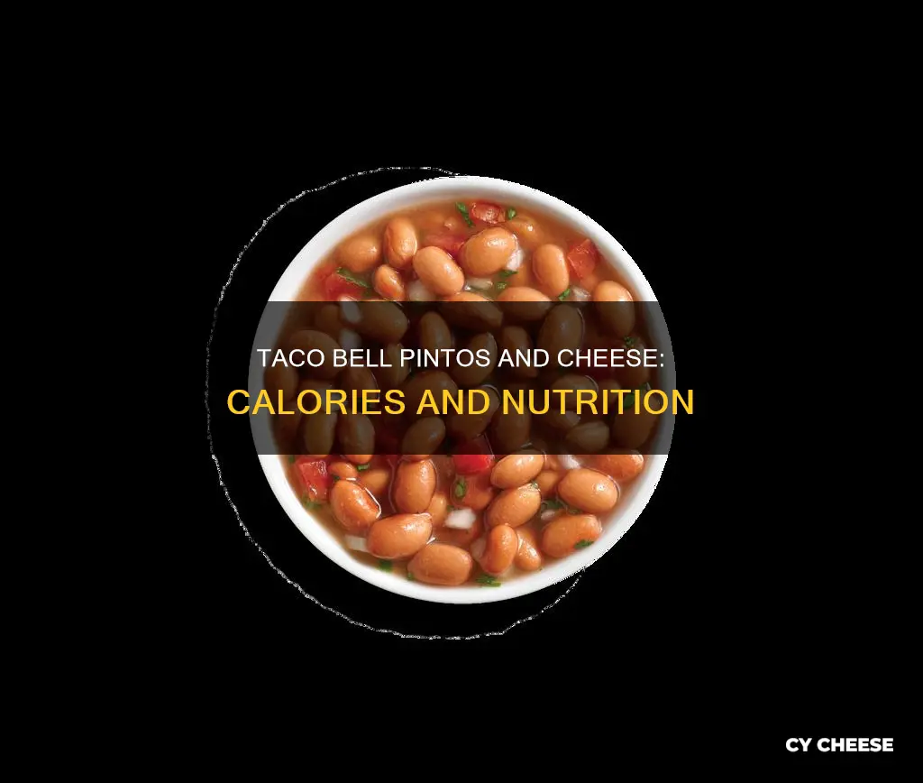 how many calories are in taco bell pintos and cheese