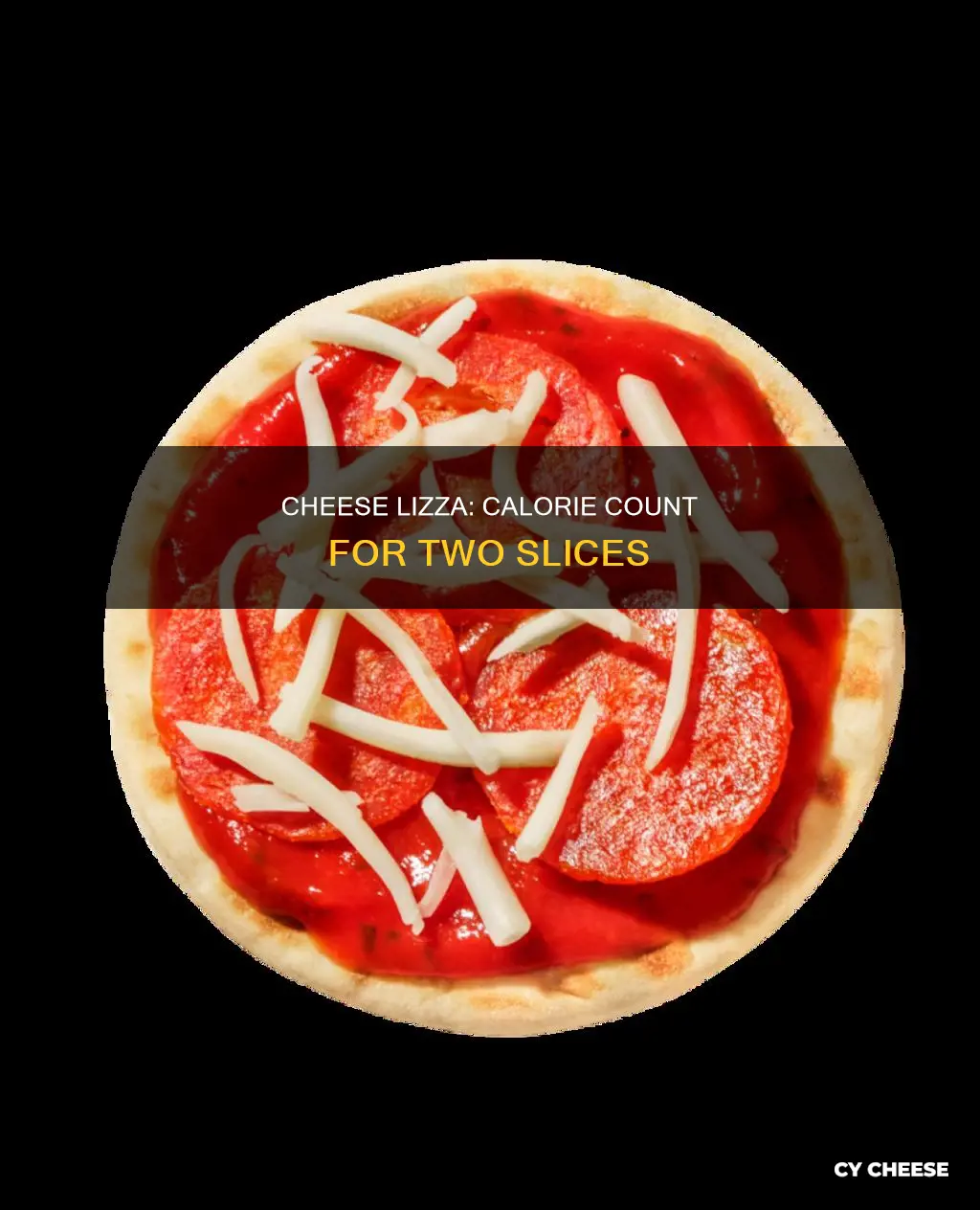 how many calories are in two pieces of cheese lizza