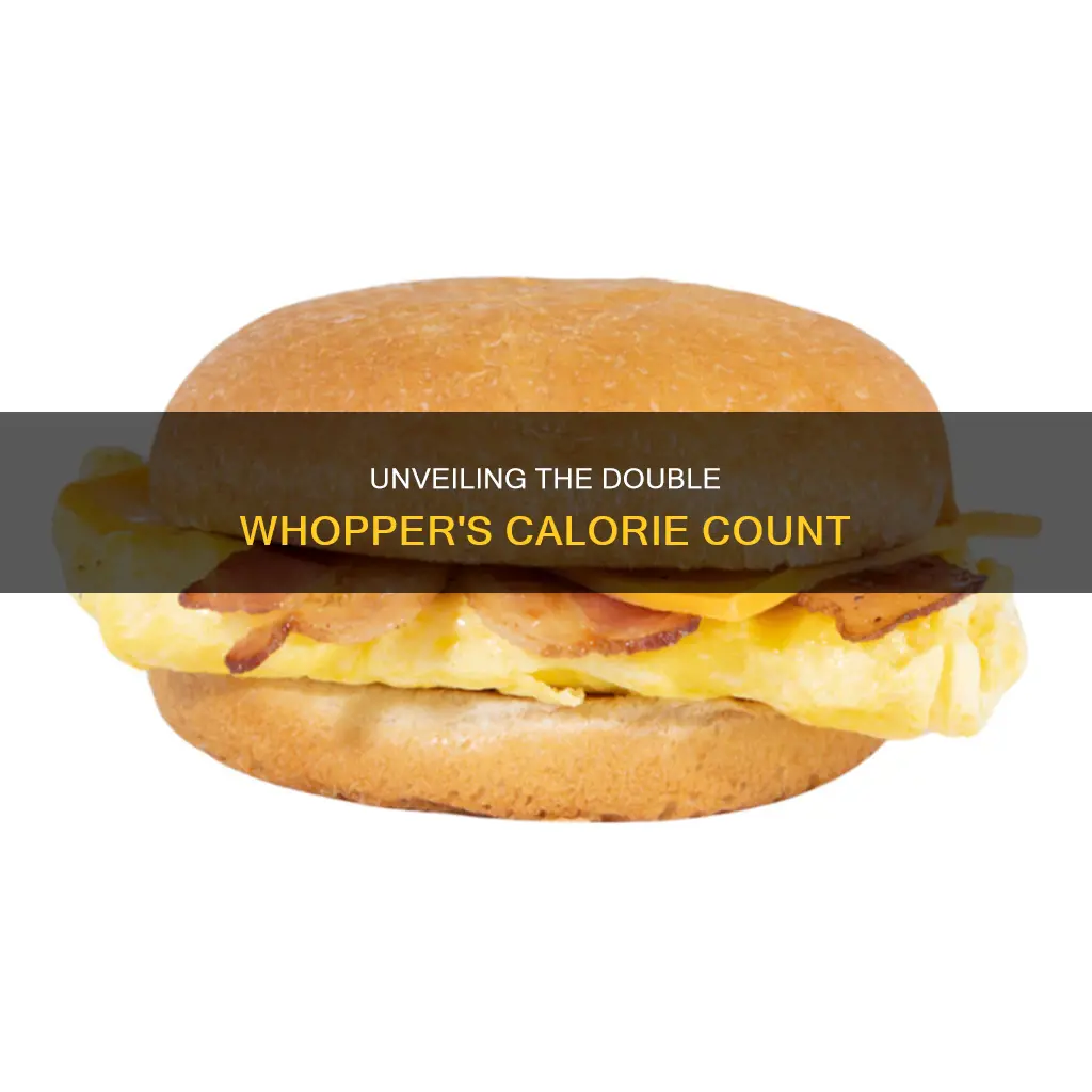 how many calories does a double whopper with cheese