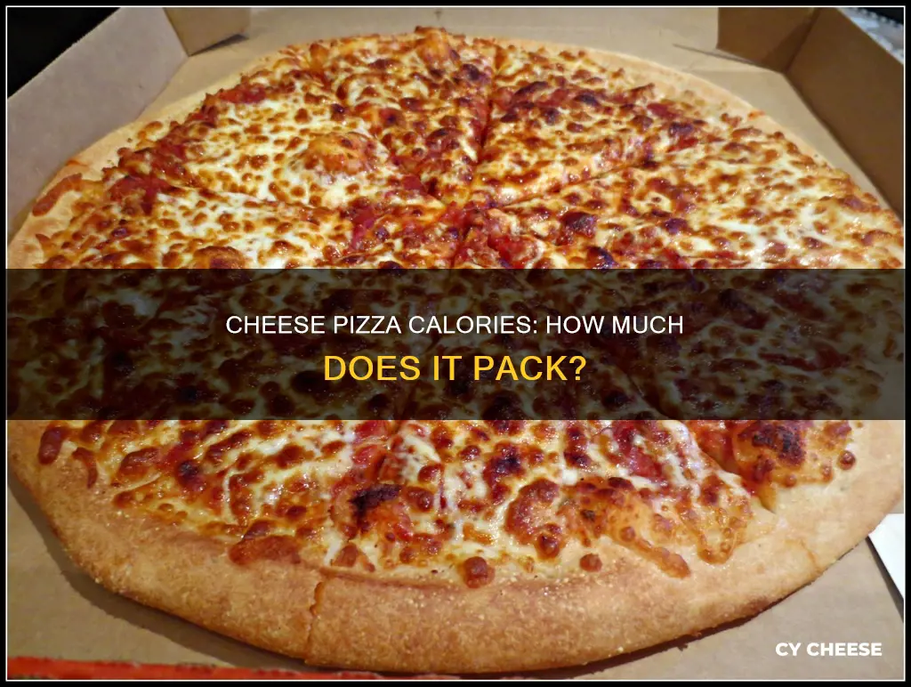 how many calories does a small cheese pizza have