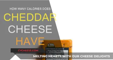 Cheddar Cheese: Calorie Count and Nutrition Facts