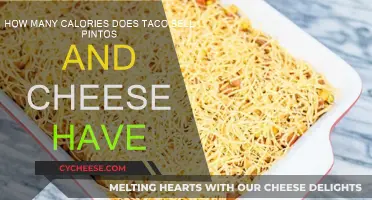 Taco Bell Pintos and Cheese: Calorie Breakdown
