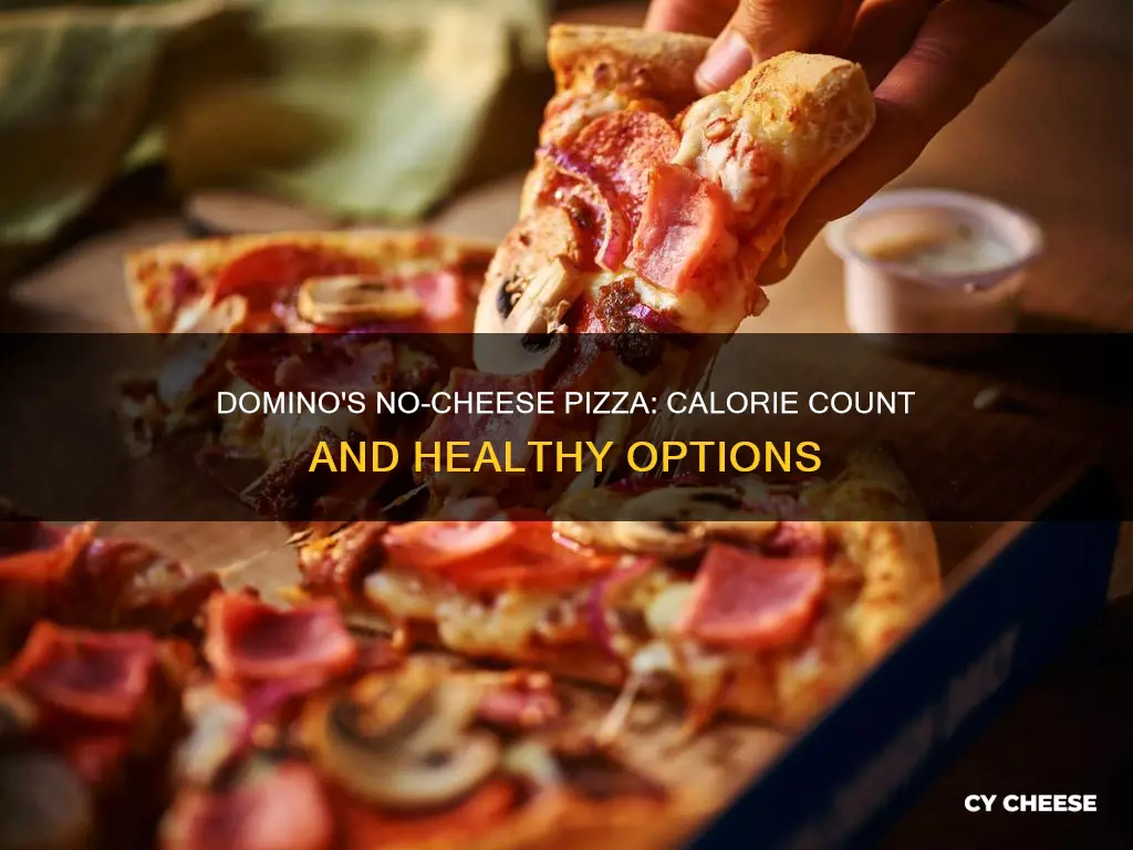 how many calories dominoes no cheese pizza