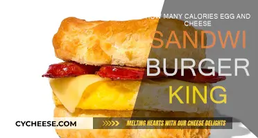 Calorie Count for Burger King's Egg & Cheese Sandwich