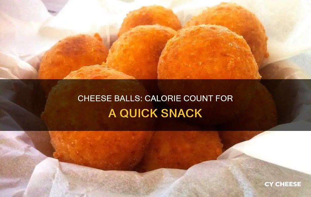 how many calories for convenience store cheese balls