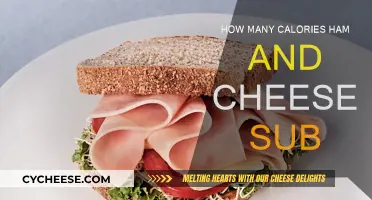 Calorie Count for a Ham and Cheese Sub