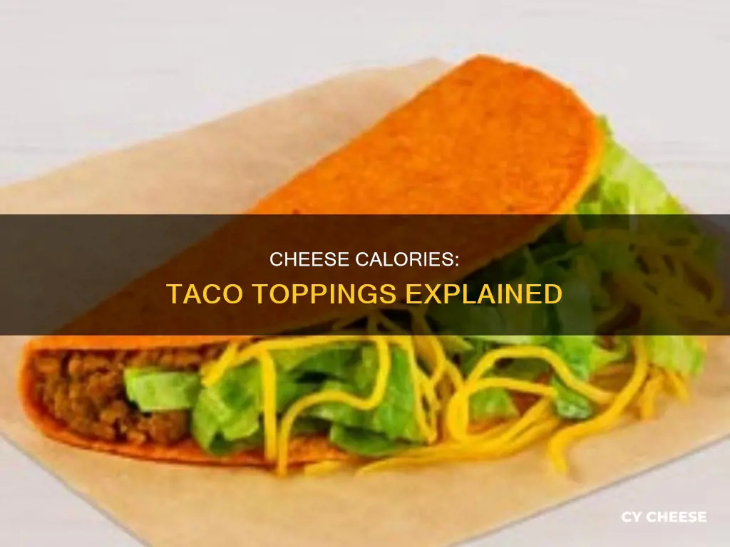how many calories in 1 2 of taco cheese