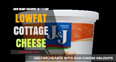 Lowfat Cottage Cheese Calories: 1/4 Cup Nutritional Breakdown