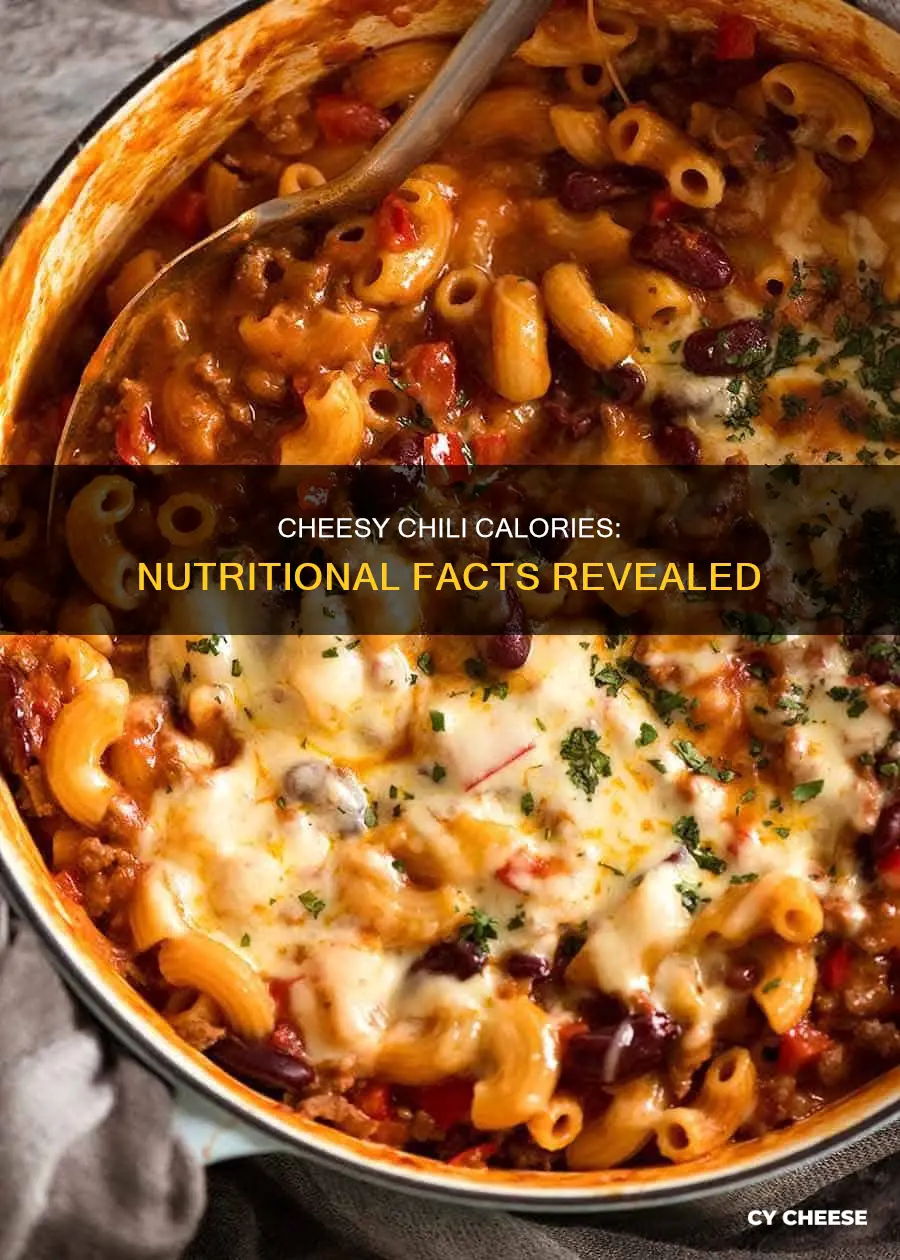 how many calories in 1 bowl of chili with cheese
