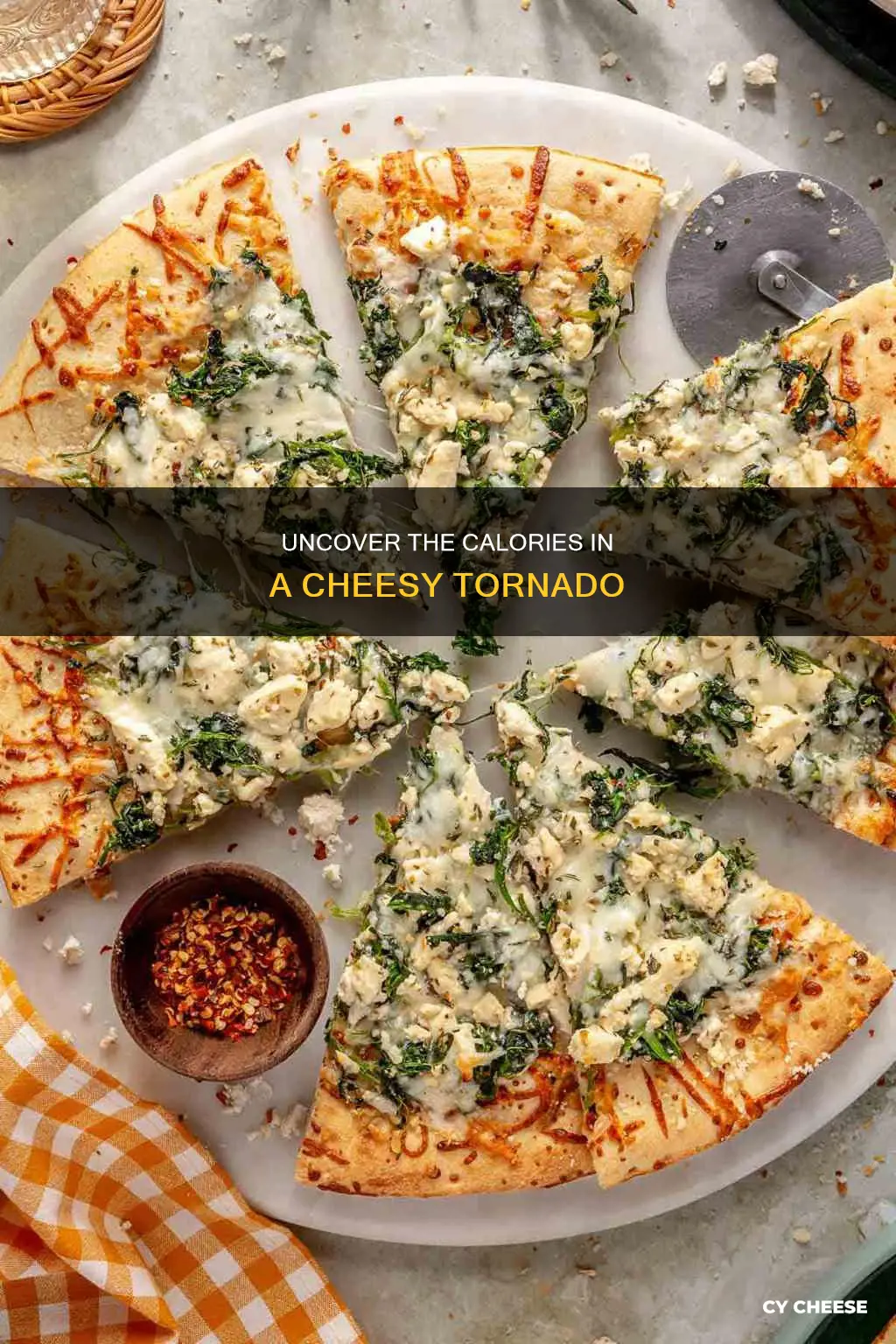 how many calories in 1 cheese and pepperoni tornado