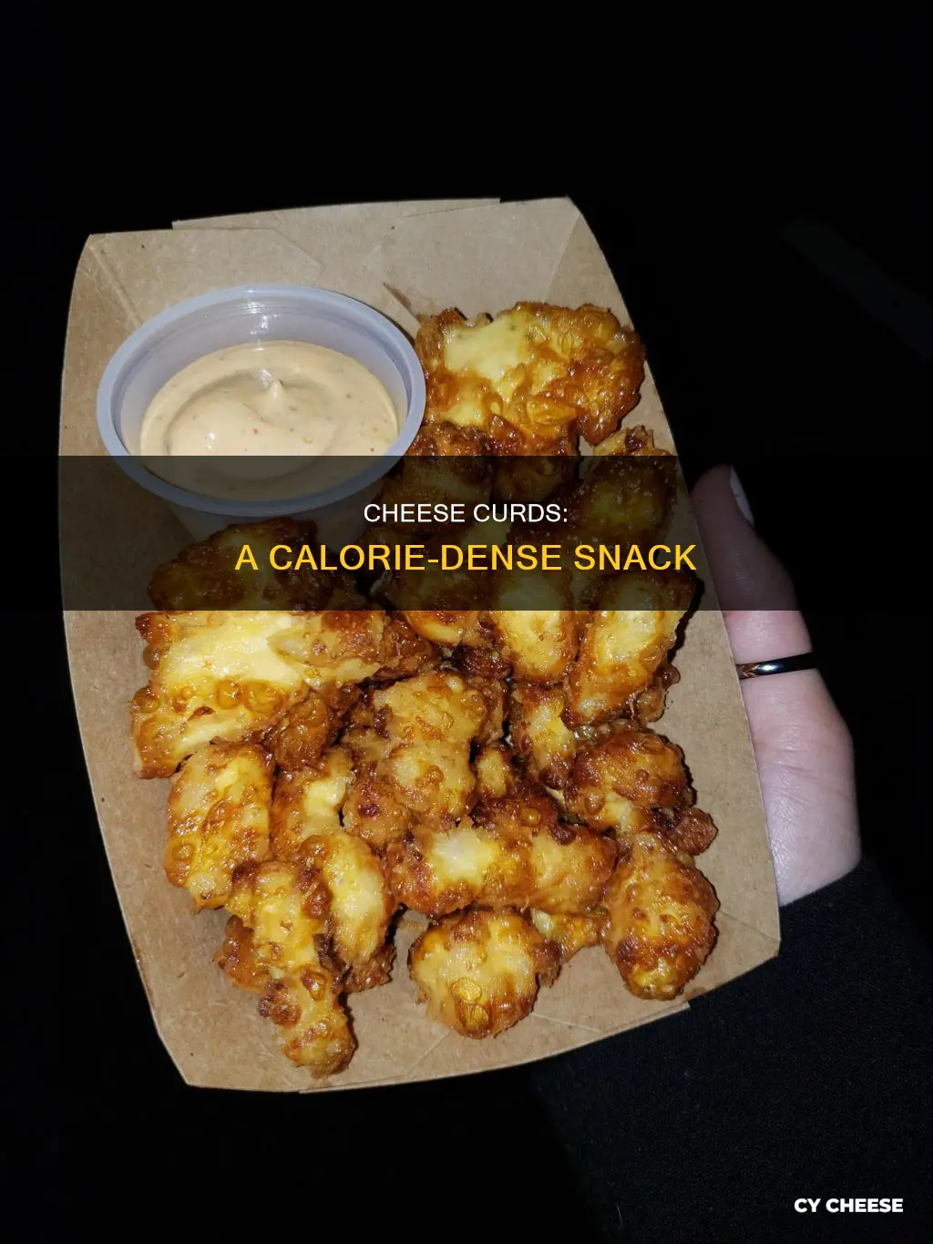 how many calories in 1 cheese curd