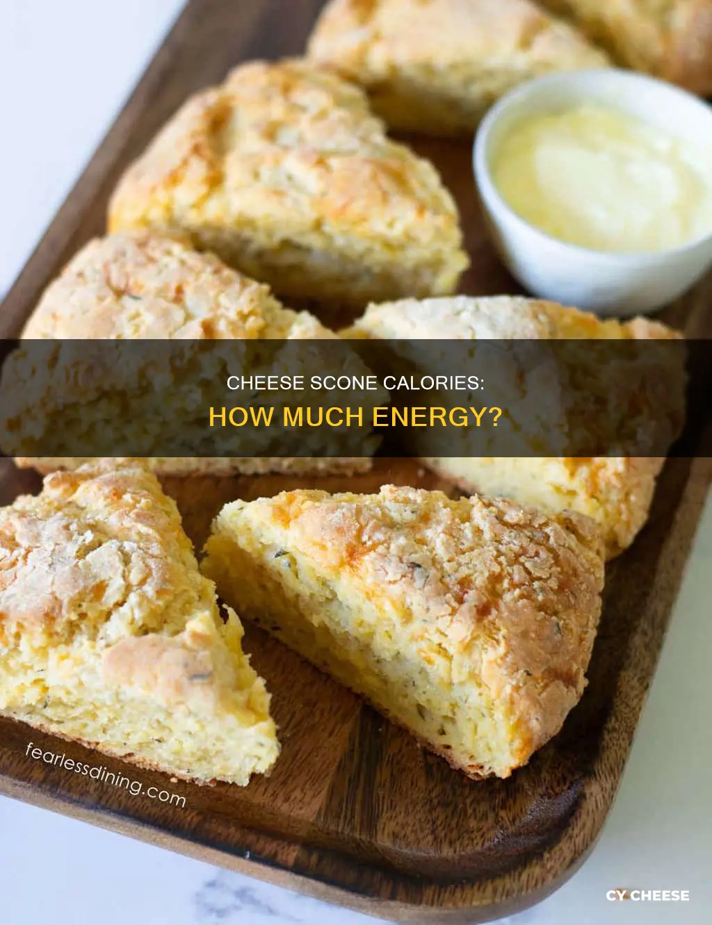 how many calories in 1 cheese scone