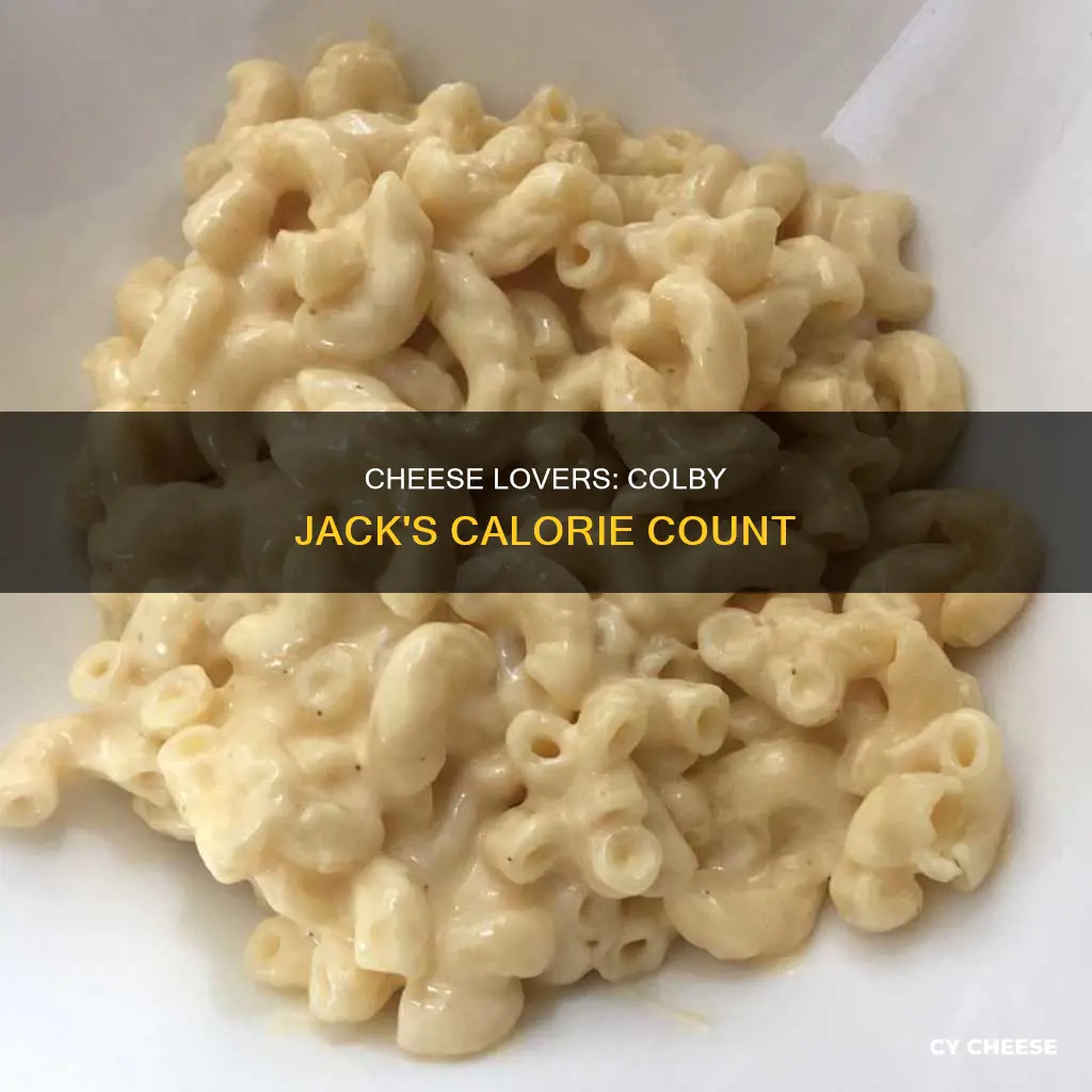 how many calories in 1 cup shredded colby jack cheese