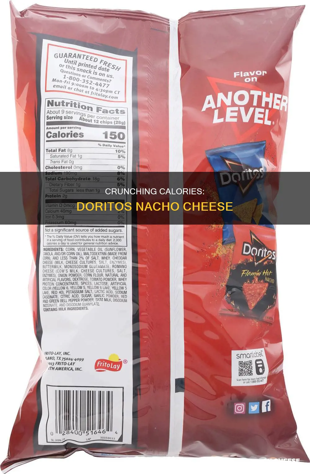 how many calories in 1 doritos nacho cheese