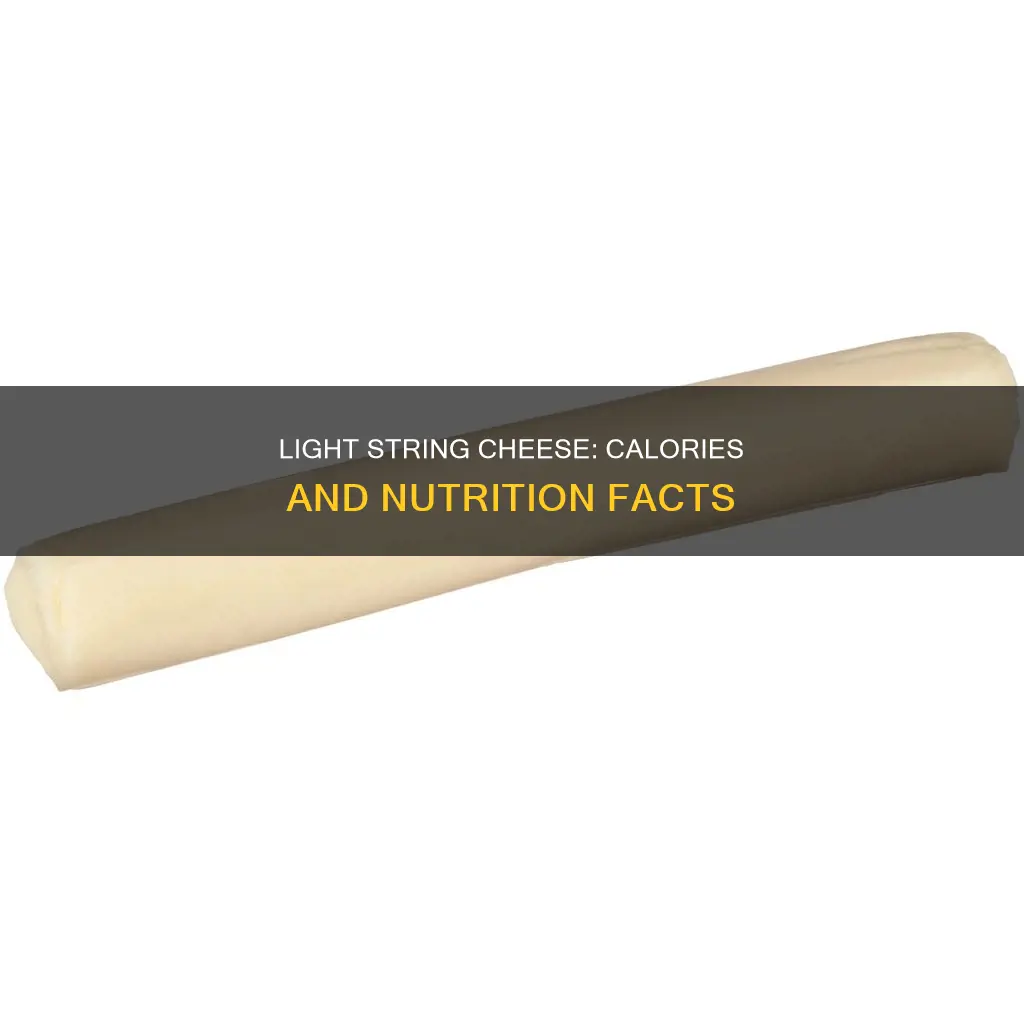 how many calories in 1 light string cheese