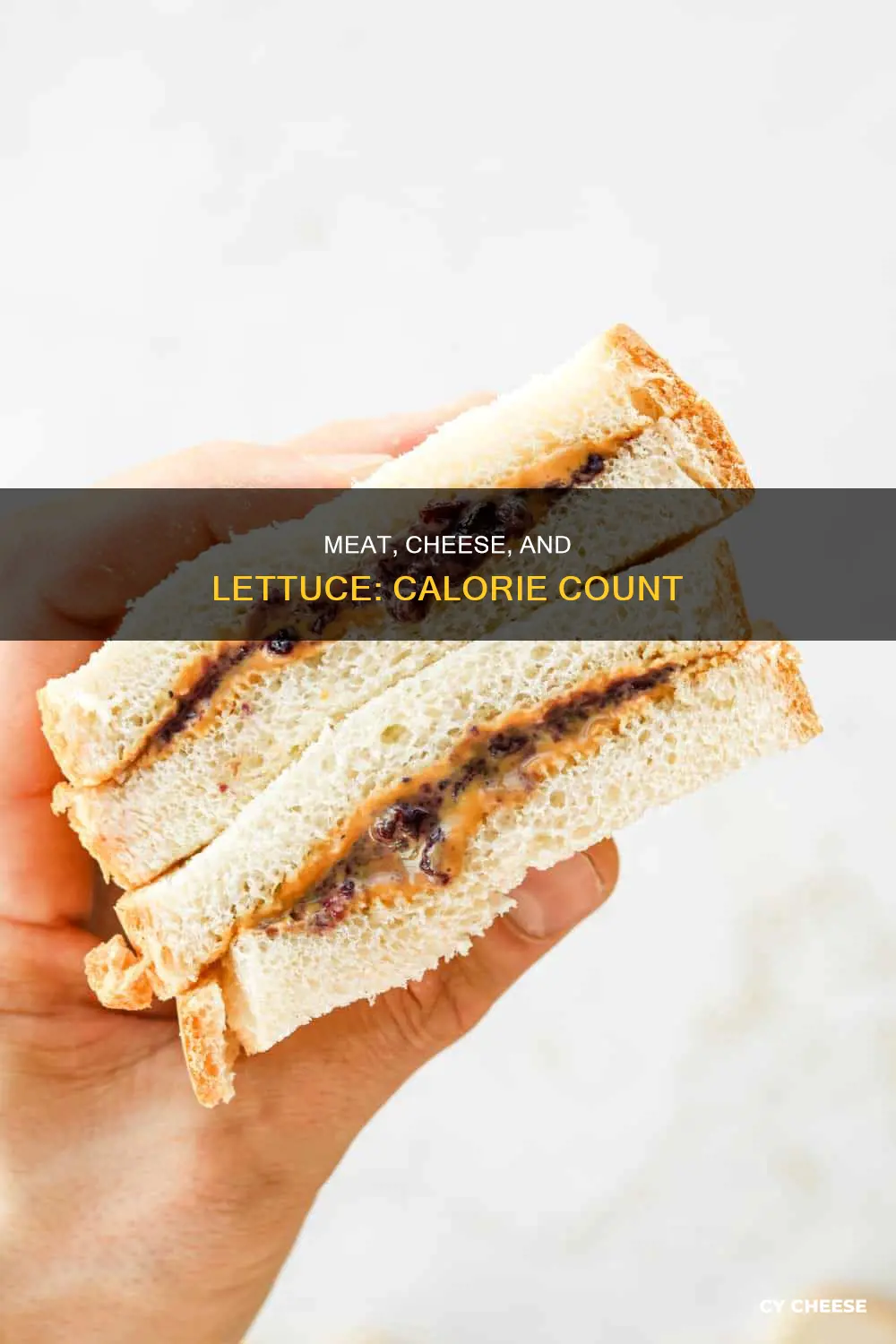 how many calories in 1 meat cheese and lettuce