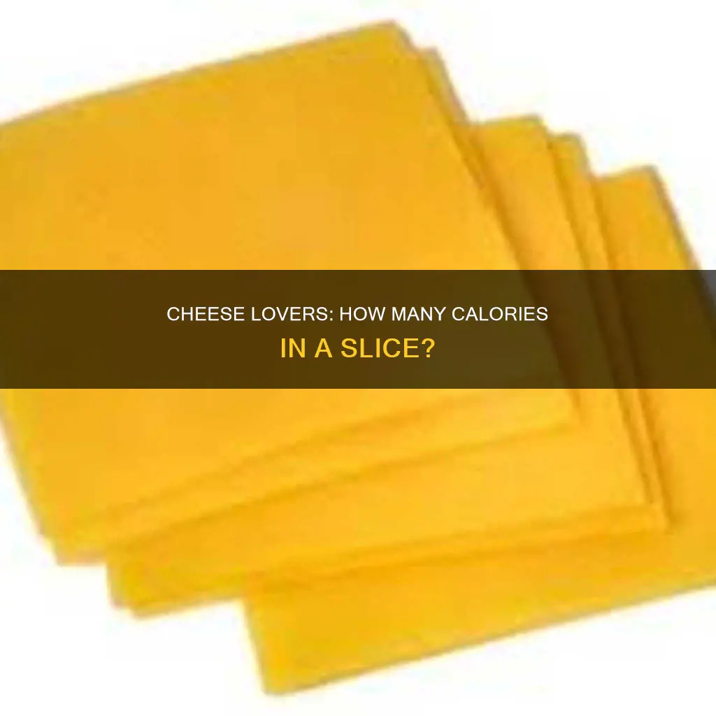 how many calories in 1 slice of low fat cheese