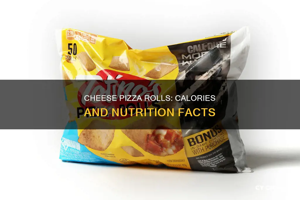 how many calories in 1 tostinos cheese pizza roll