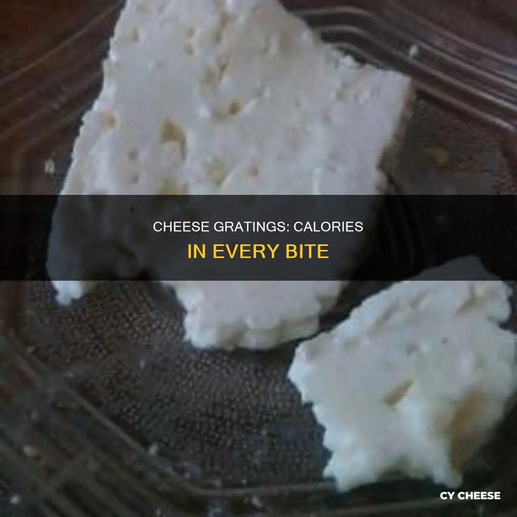 how many calories in 100g of grated cheese