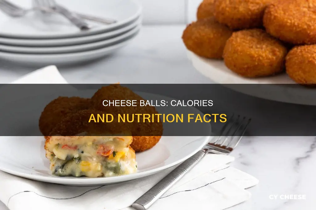 how many calories in 15 cheese balls