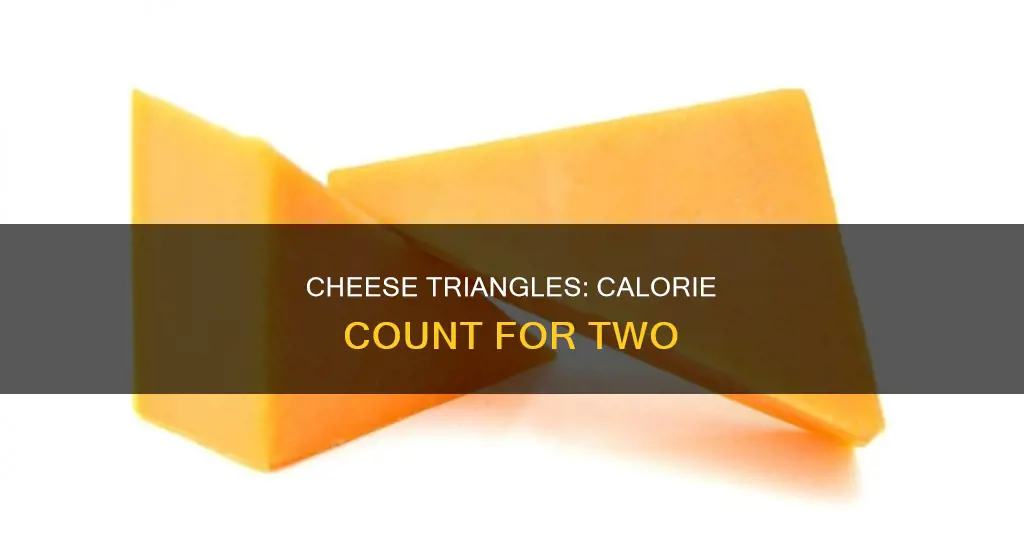 how many calories in 2 cheese triangles