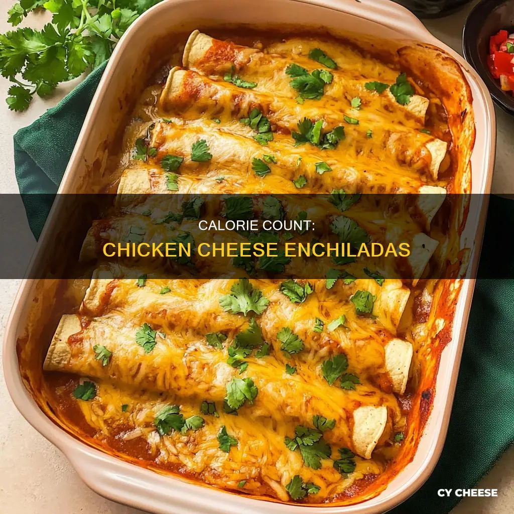 how many calories in 2 homemade chicken cheese enchiladas