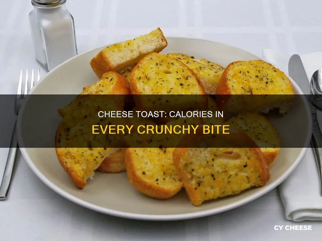 how many calories in 2 slice cheese toast