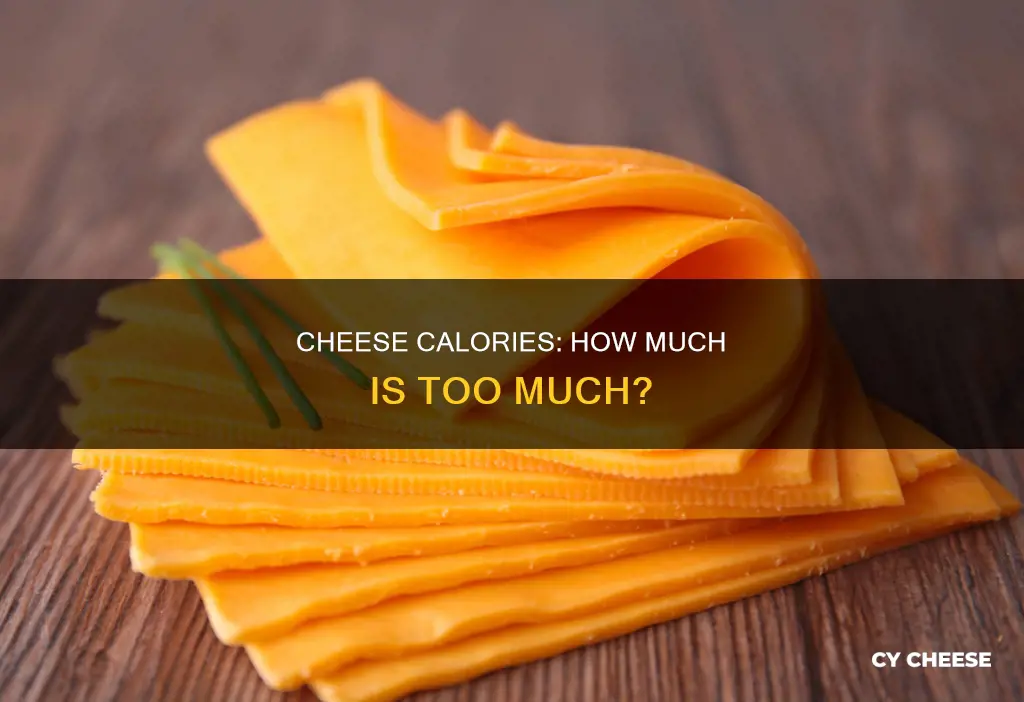 how many calories in 2 slices of processed american cheese