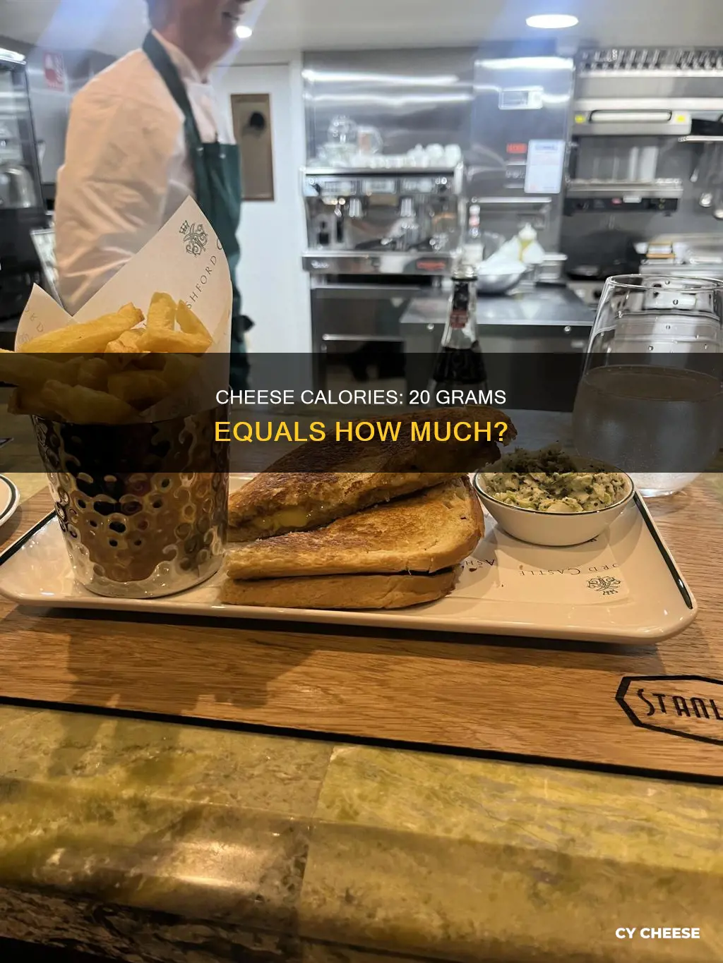 how many calories in 20g of cheese