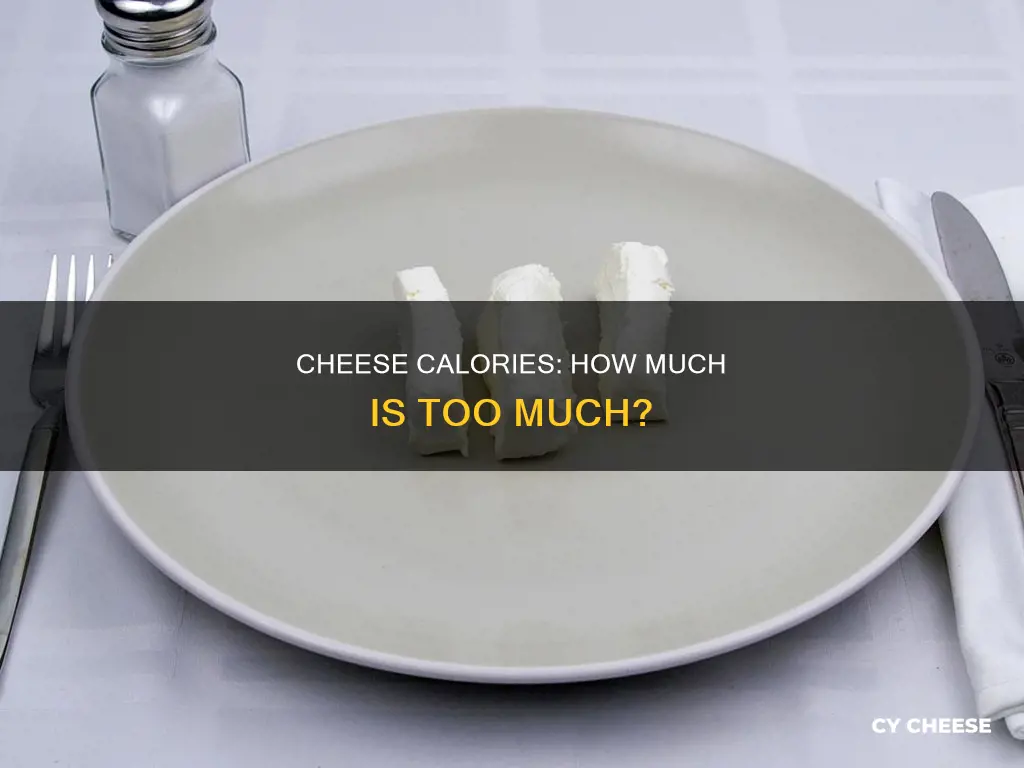 how many calories in 3 oz cheese