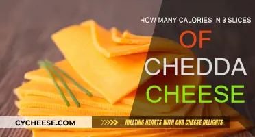 Calories in Cheddar: Three Slices, How Much?
