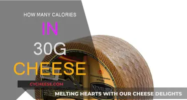 Cheese Calories: How Much in 30 Grams?
