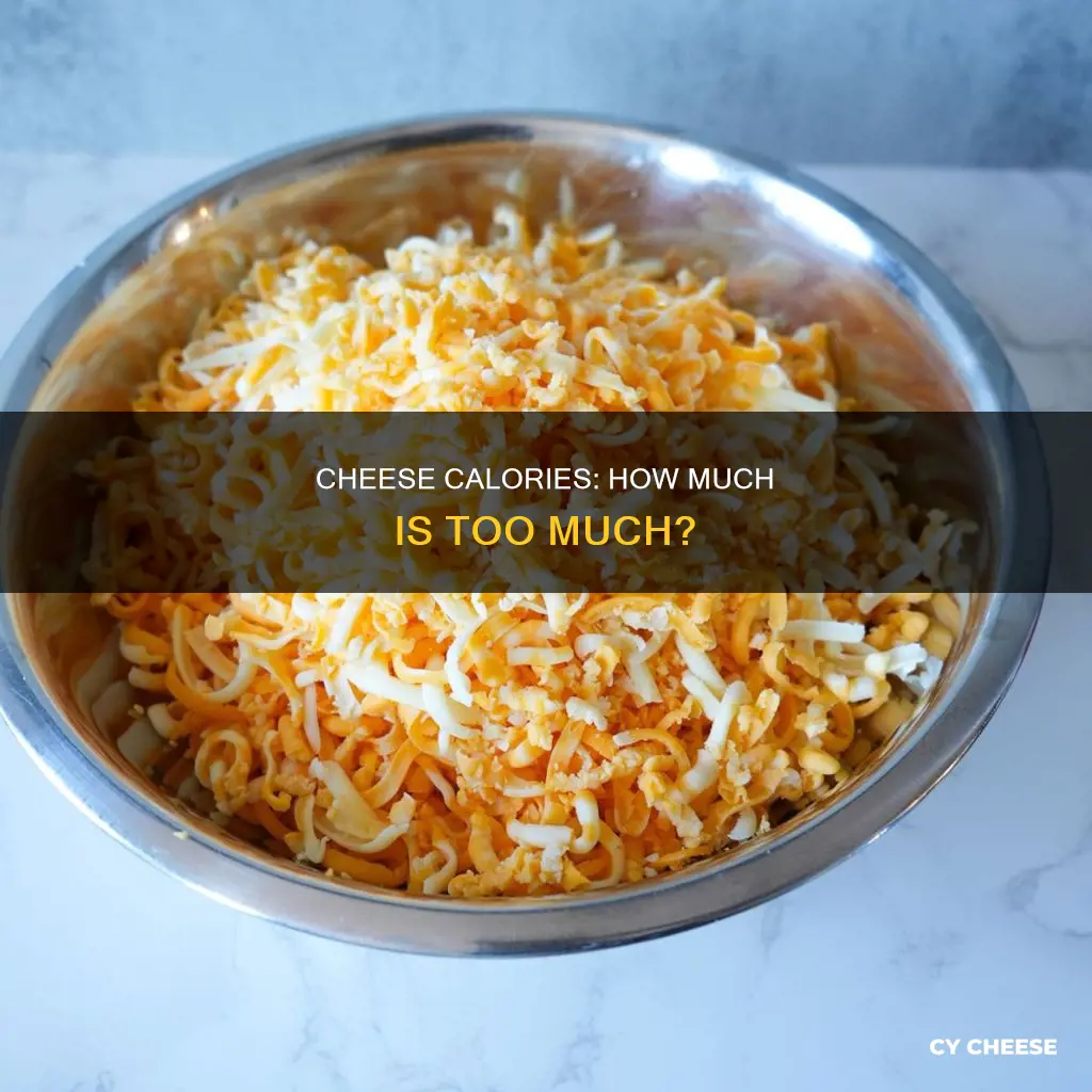 how many calories in 4 cups of cheese