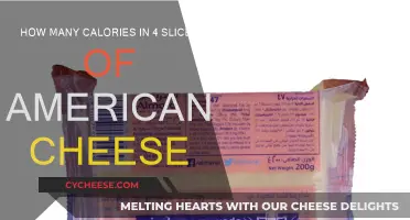 Calories in Four American Cheese Slices