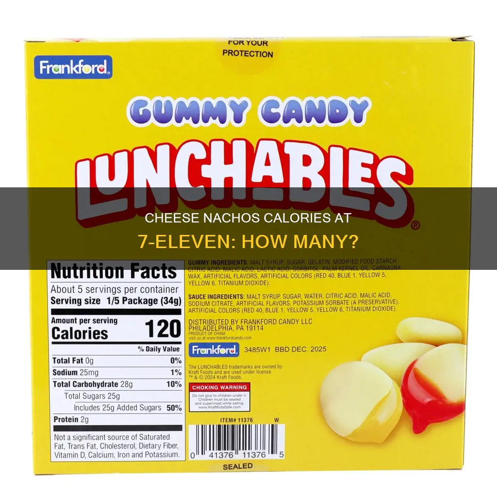 how many calories in 7 11 nachos and cheese