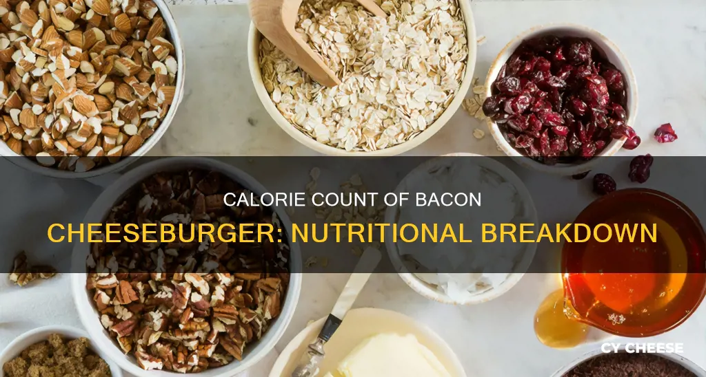 how many calories in a bacon cheese burger