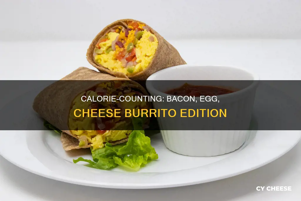 how many calories in a bacon egg and cheese burrito