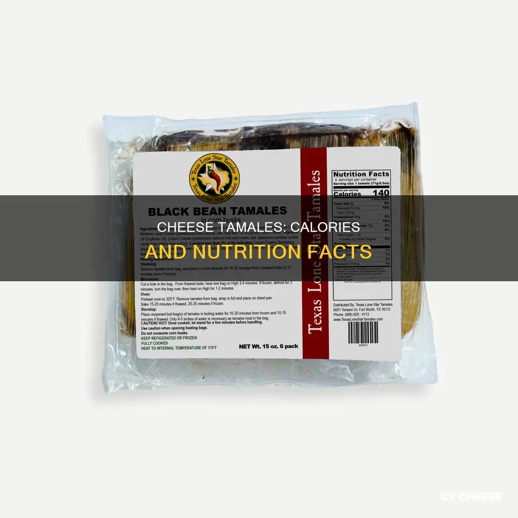 how many calories in a bean and cheese tamale