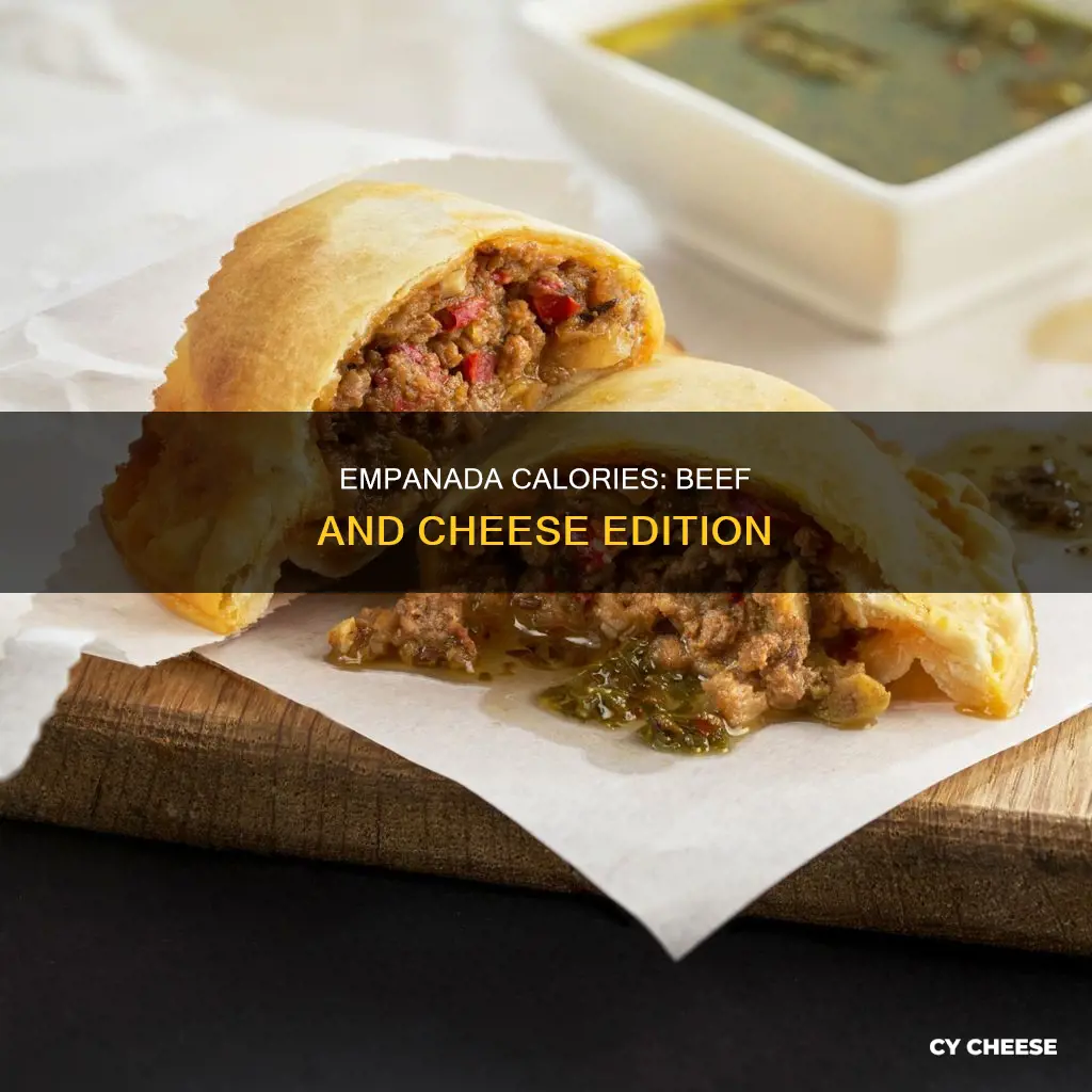how many calories in a beef and cheese empanada