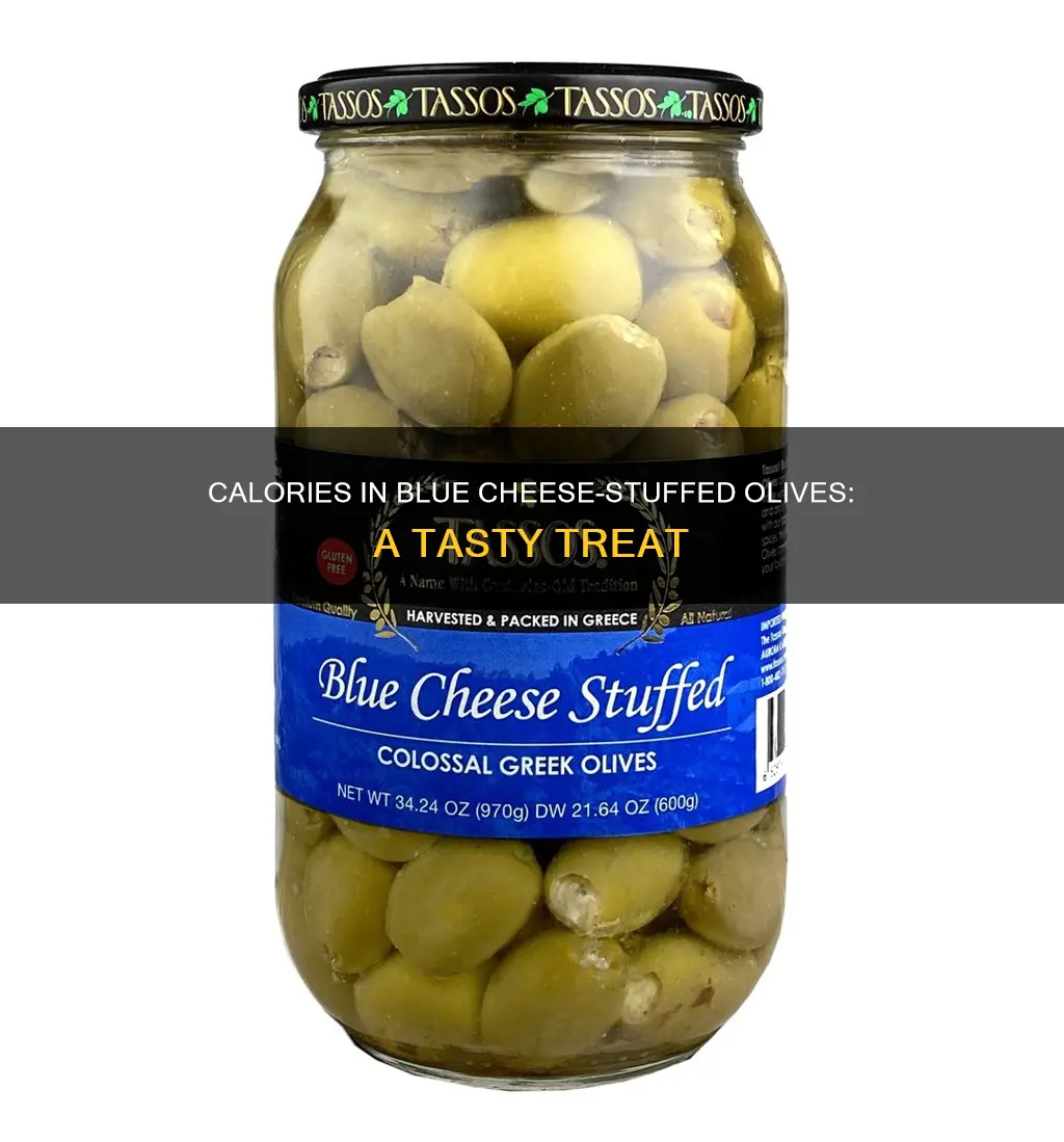 how many calories in a blue cheese olive