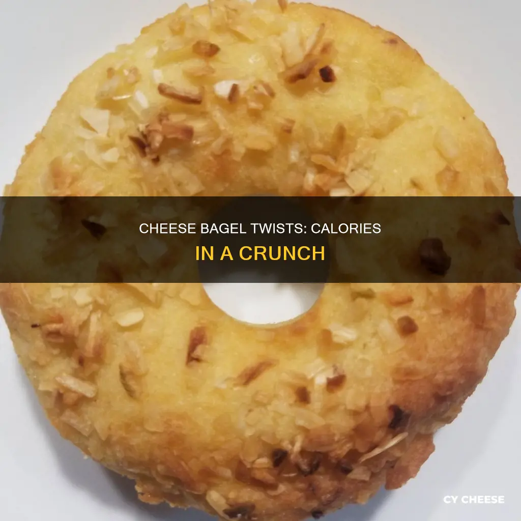 how many calories in a cheddar cheese bagel twist