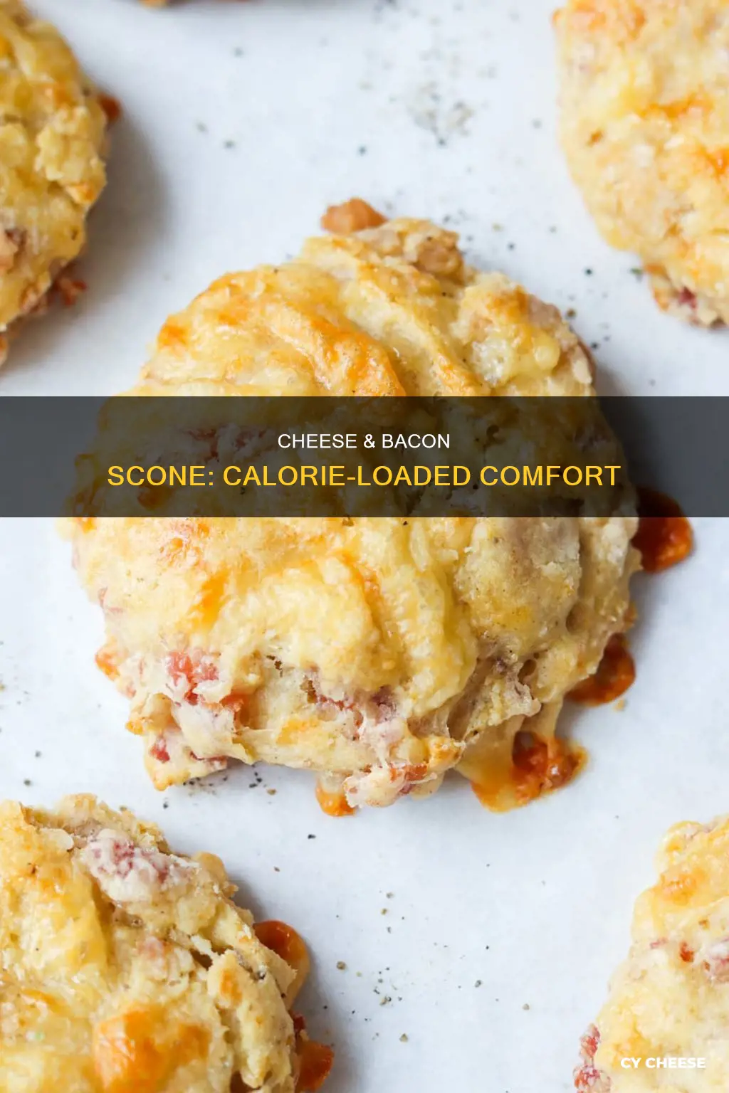 how many calories in a cheese and bacon scone