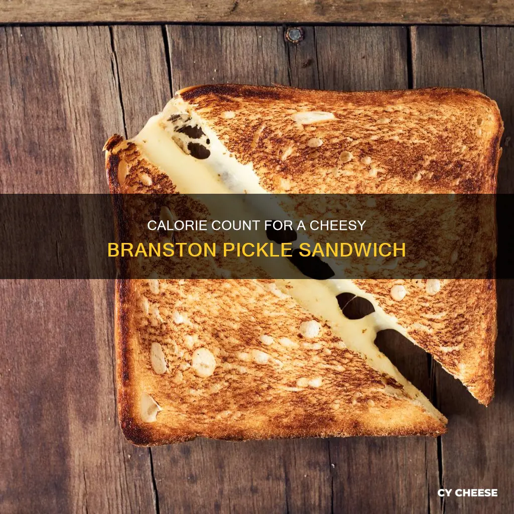 how many calories in a cheese and branston pickle sandwich